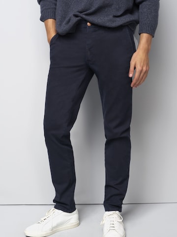 MEYER Regular Chino in Blau: Vorderseite