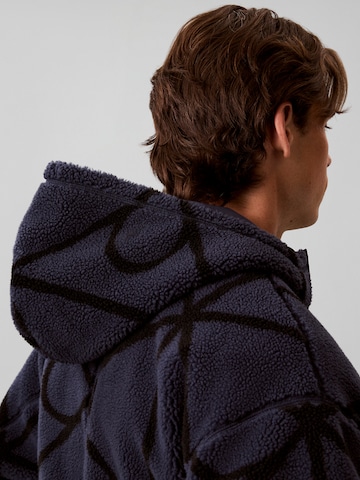Calvin Klein Jeans Fleece jas in Blauw
