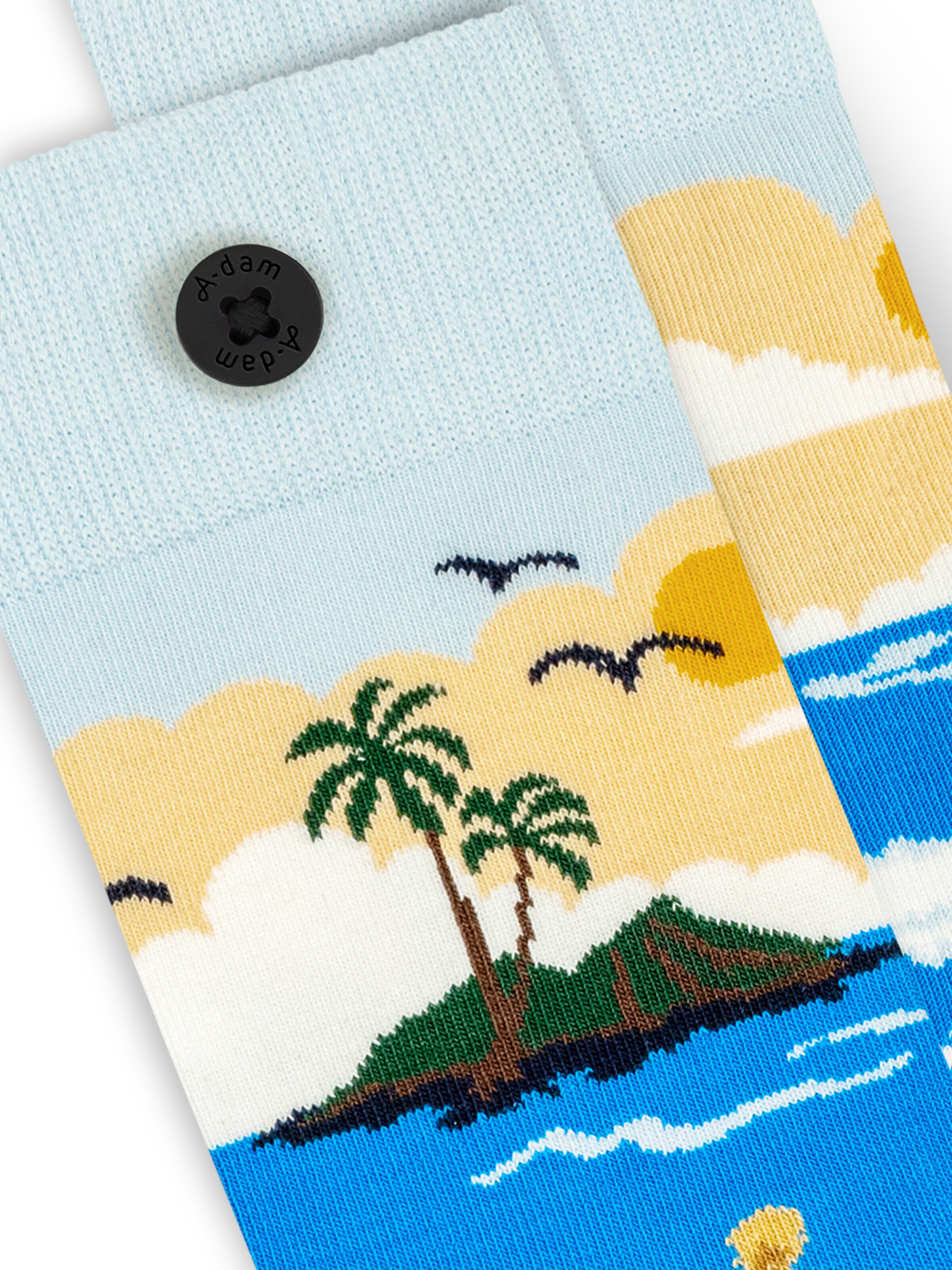 A-dam Socks 'Blue Surf' in Blue