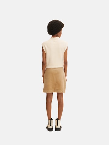 TOM TAILOR Skirt in Beige