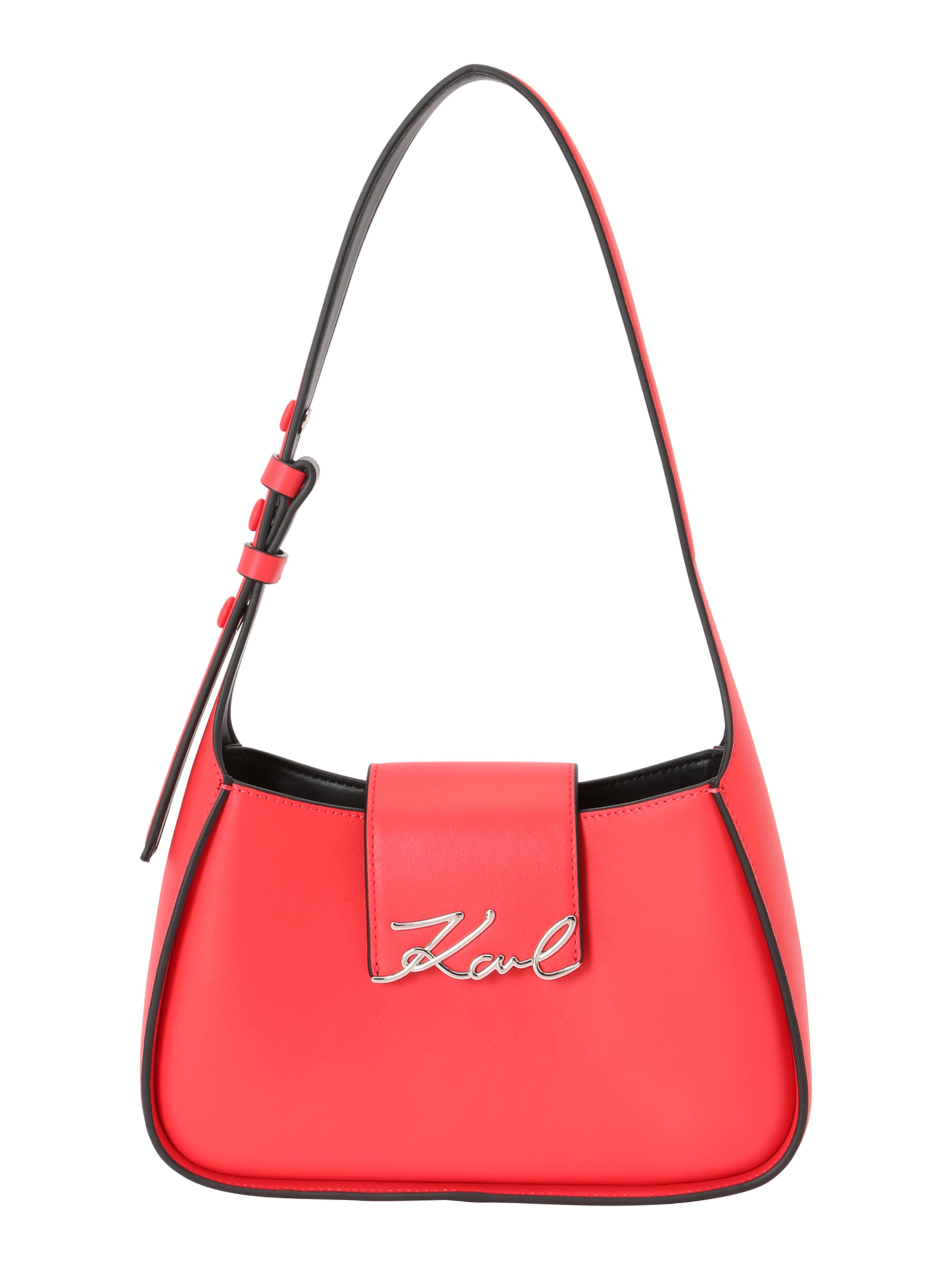 Borsa a spalla di Karl Lagerfeld in arancione: frontale