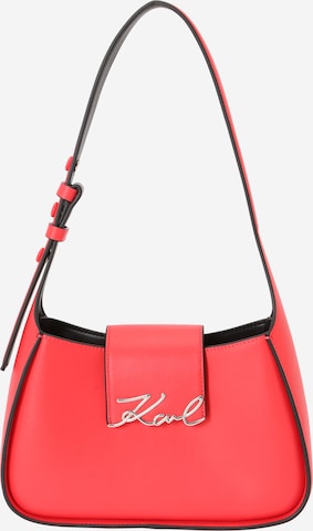 Borsa a spalla di Karl Lagerfeld in arancione: frontale
