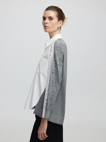 Ipekyol Blouse in Grey: front