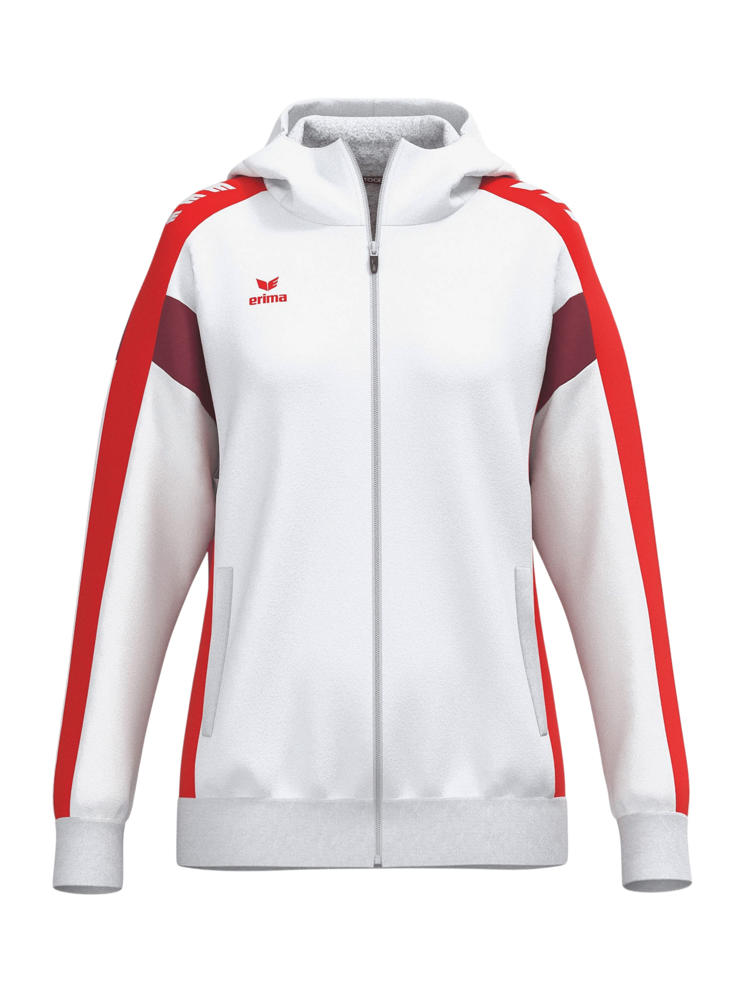 ERIMA Sportjacke in Weiß: Vorderseite