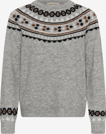 Cream Sweater in Grey: front