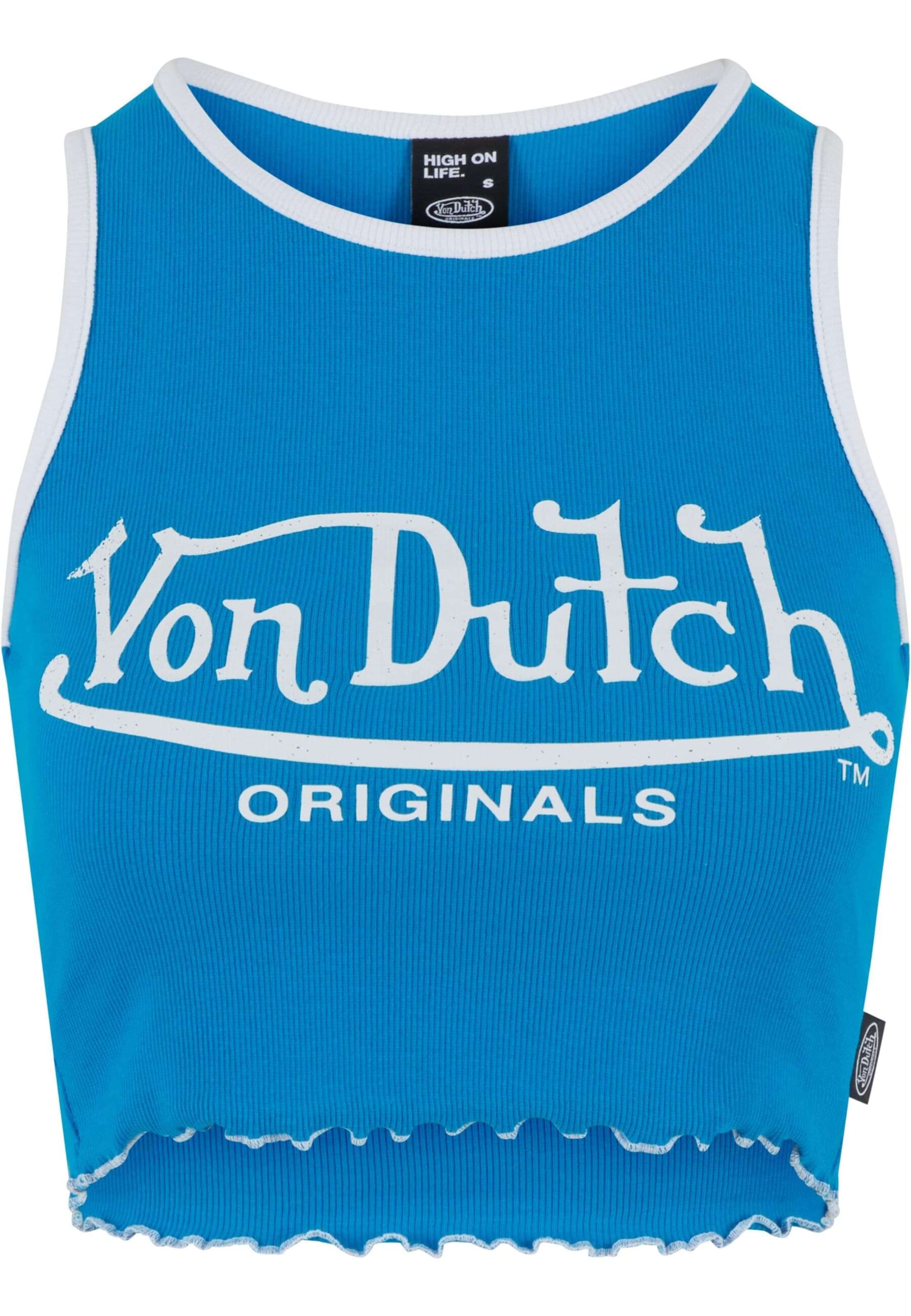 Von Dutch Originals - Top 'Ashley' en azul: frente