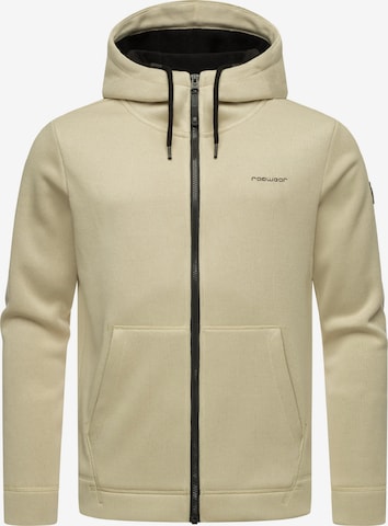 Ragwear Zip-Up Hoodie 'Fabian' in Beige: front