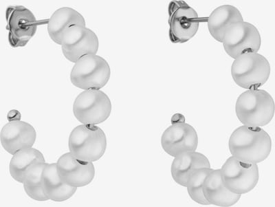 PURELEI Boucles d'oreilles 'Aina' en argent / blanc perle, Vue avec produit