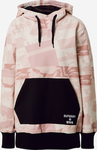 Superdry Snow Athletic Jacket in Pink: front