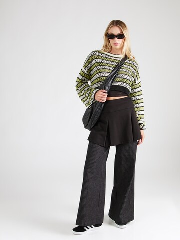 co'couture - Pierna ancha Pantalón 'Enid' en negro
