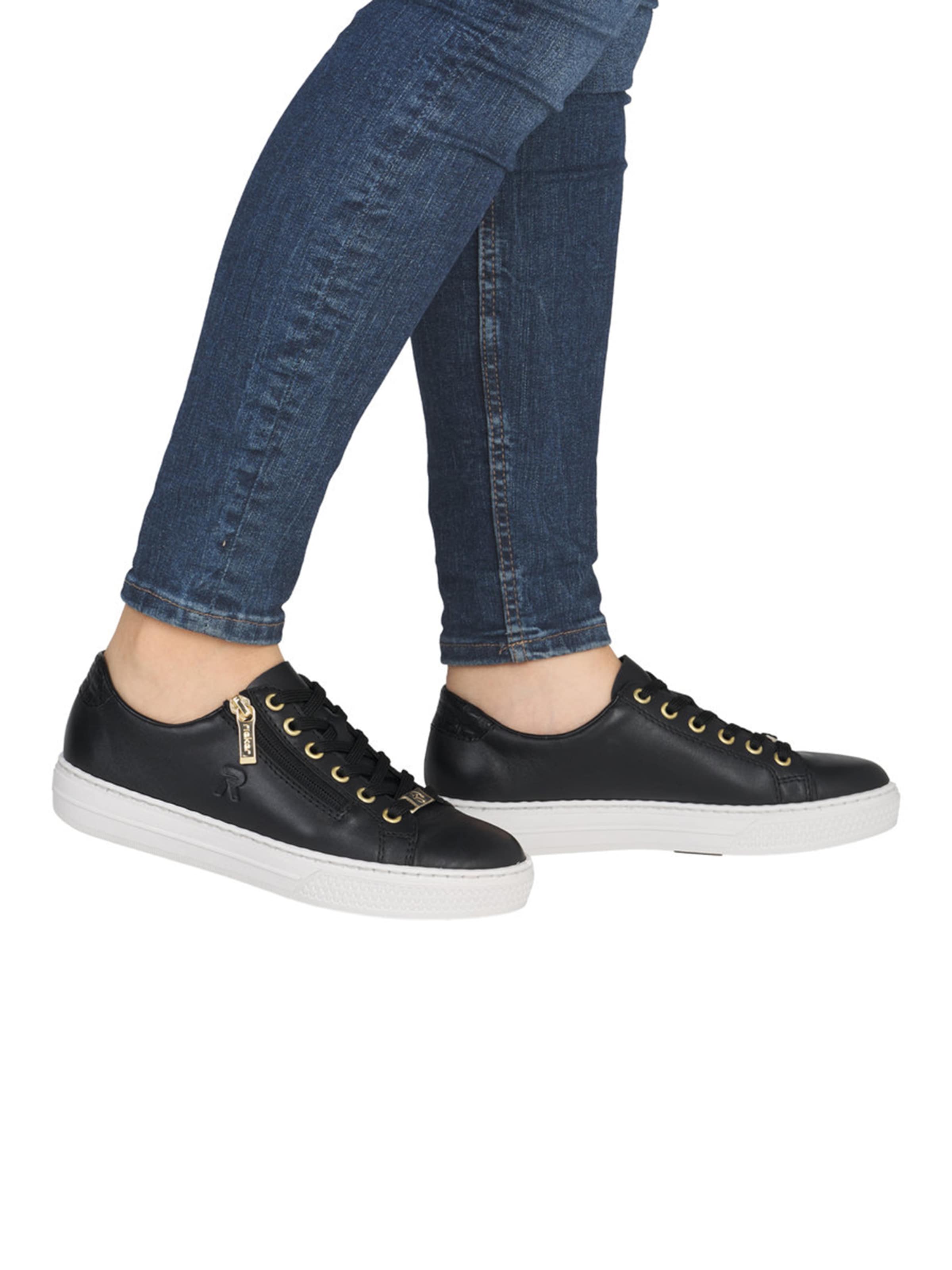 Rieker Trampki niskie w kolorze czarny