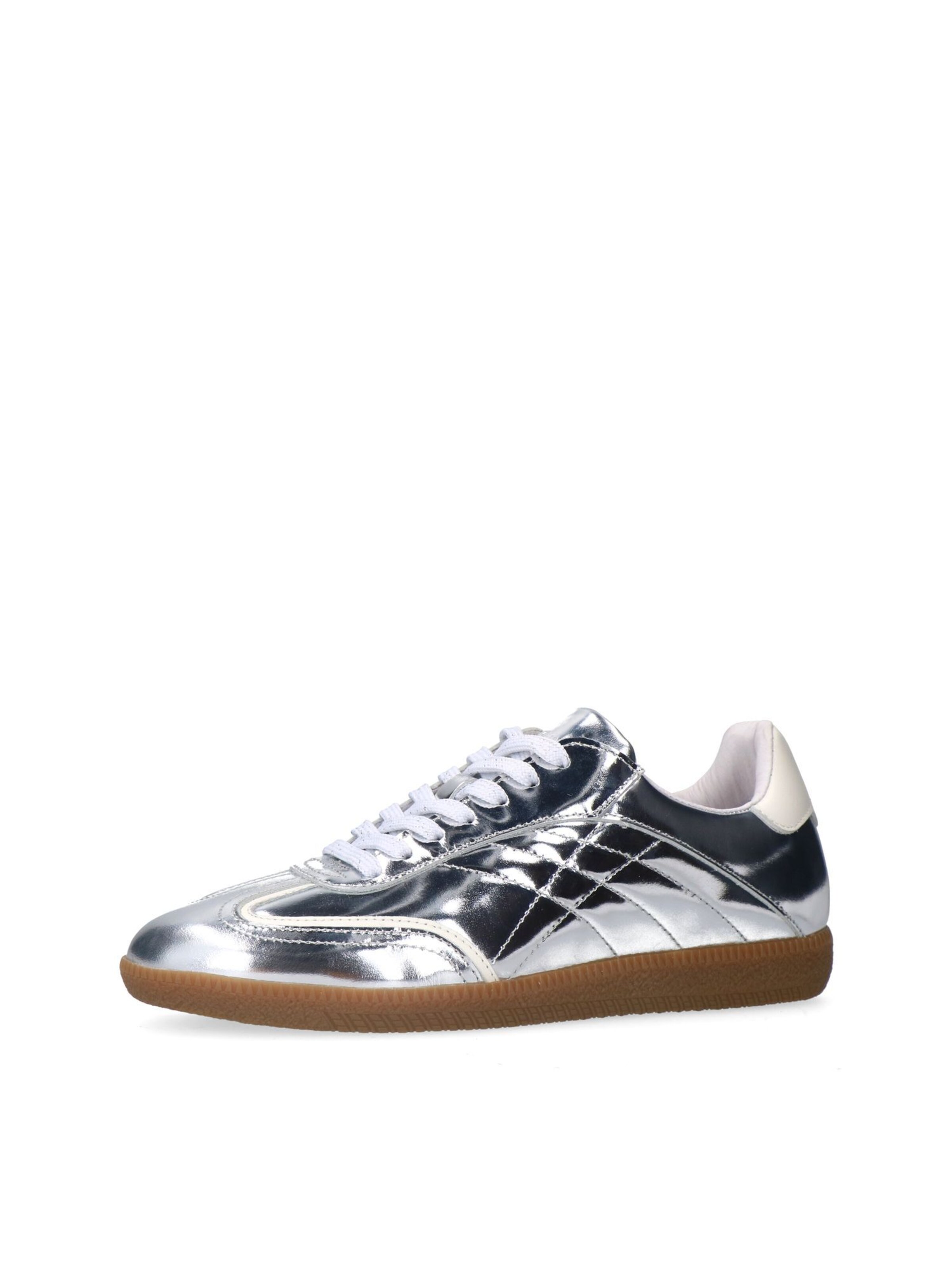 MANFIELD Sneaker in Silber: Vorderseite