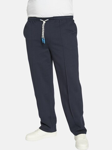 Charles Colby Loosefit Sportbroek 'Baron Grimsey' in Blauw: voorkant