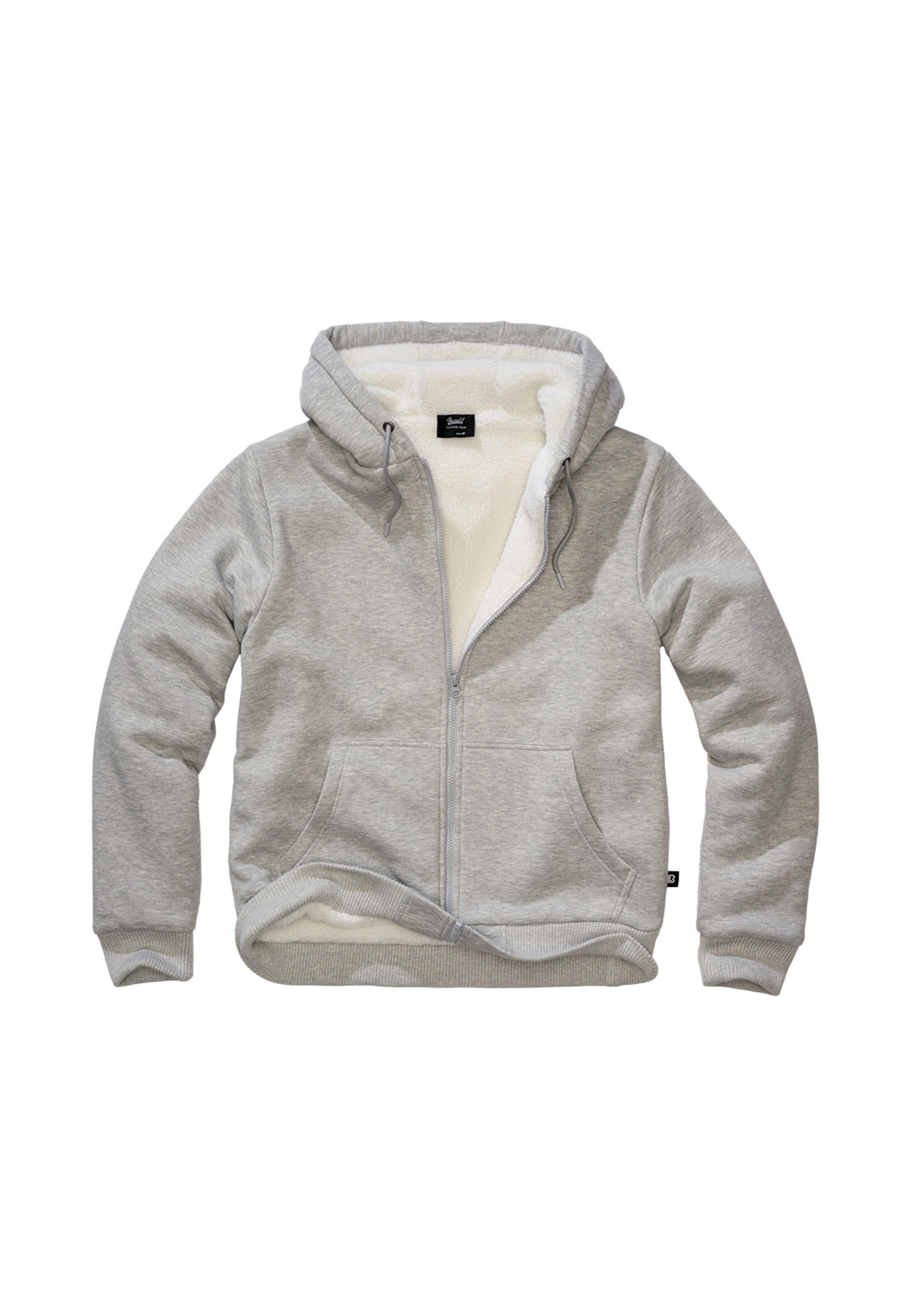 Brandit Sweatjacke in Grau: Vorderseite
