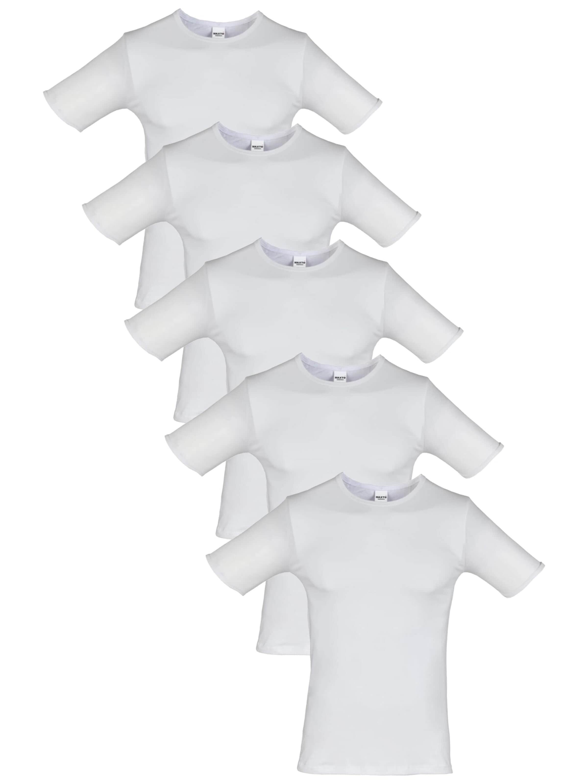 Maillot de corps 'BASIC MAX T-Shirt Men 5er Pack' Maxte en blanc