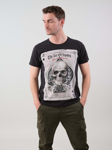 T-Shirt 'Ace' Deeluxe en gris : devant