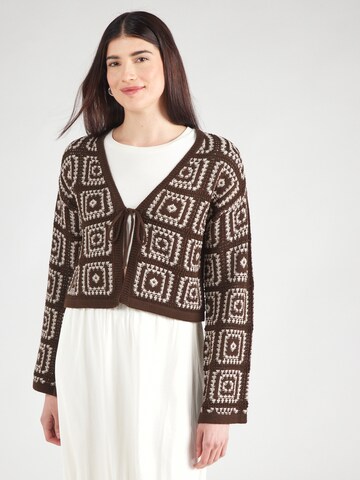 ONLY Knit Cardigan 'ONLLOA' in Brown: front