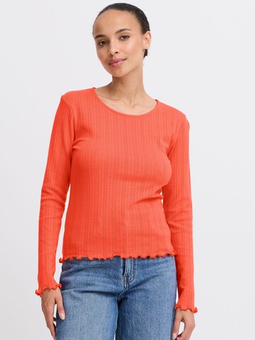 b.young Shirt 'UNICA' in Rot: Vorderseite
