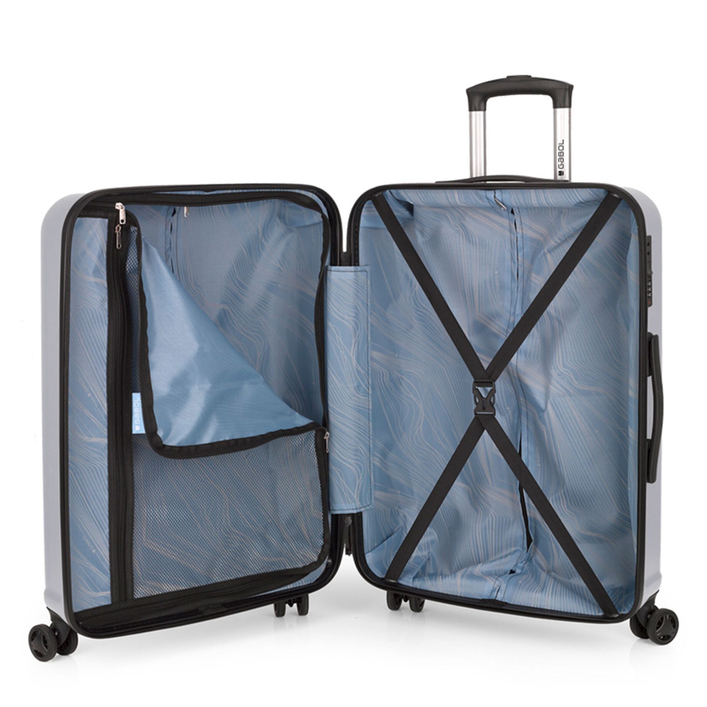 Gabol Kofferset 3tlg. 'Juego' in Silber