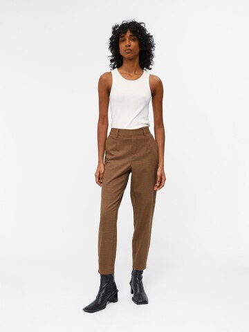 OBJECT Slimfit Chino nadrág 'LISA' - barna