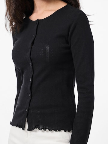 PIECES Gebreid vest in Zwart