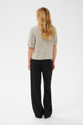 KAREN BY SIMONSEN Gebreid vest 'Nice ' in Beige