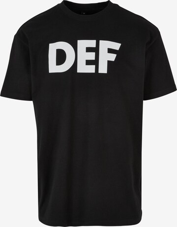 DEF T-shirt 'Her Secret' i svart: framsida