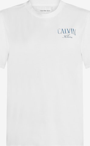 Calvin Klein Jeans Majica | bela barva: sprednja stran