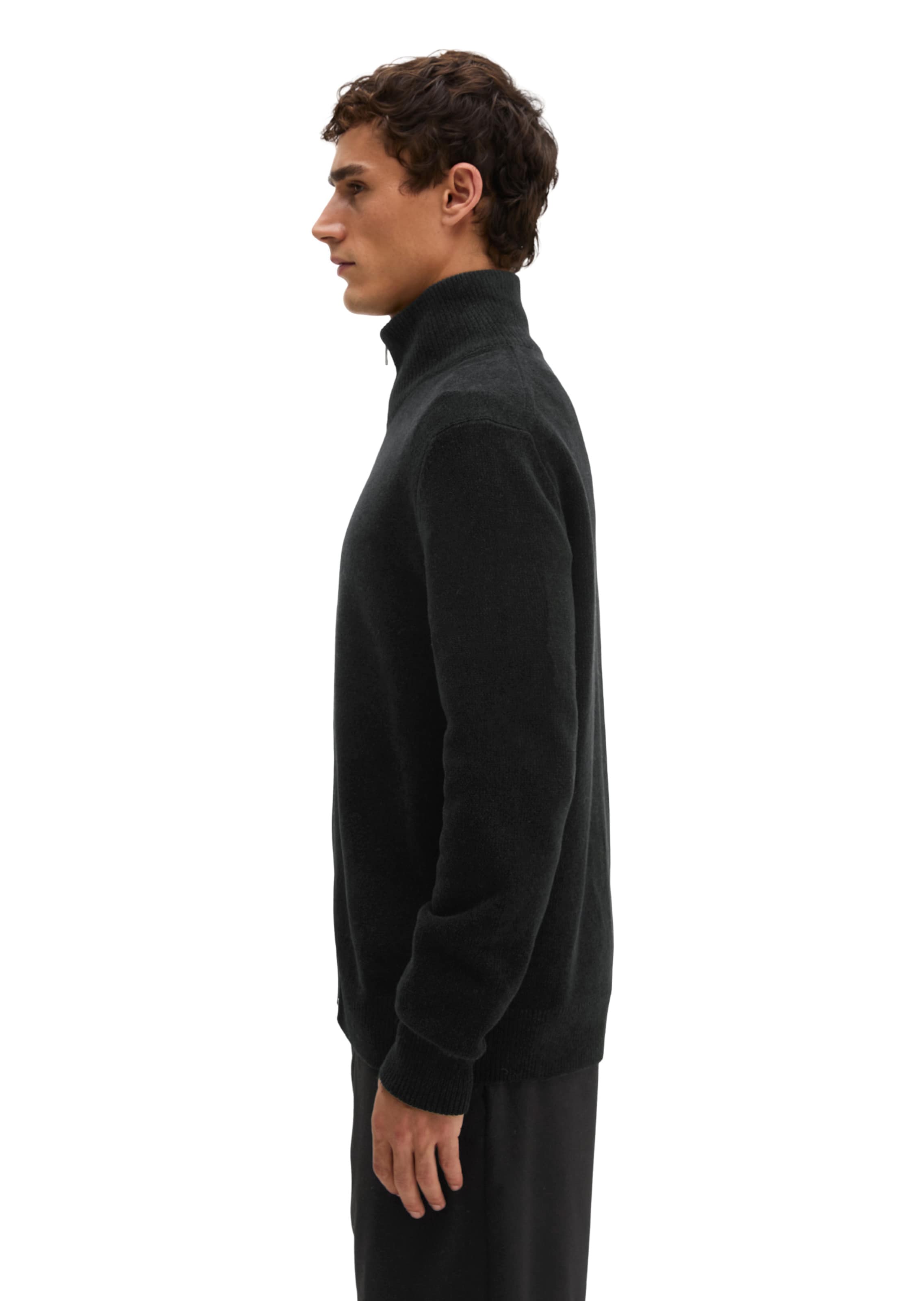 Marc O'Polo Knit Cardigan in Black: side