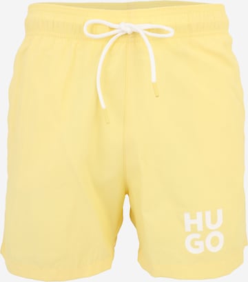 HUGO Rövid fürdőnadrágok 'PAOLO' - sárga: elől