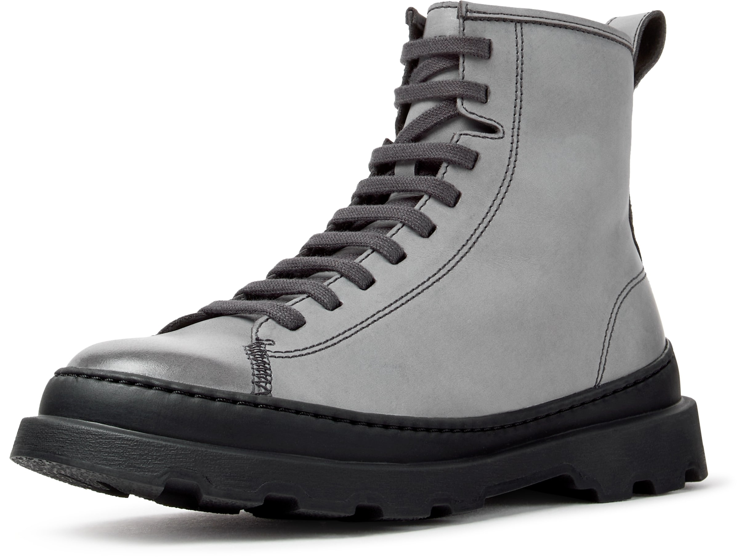 CAMPER - Botines con cordones 'Brutus+' en gris: frente