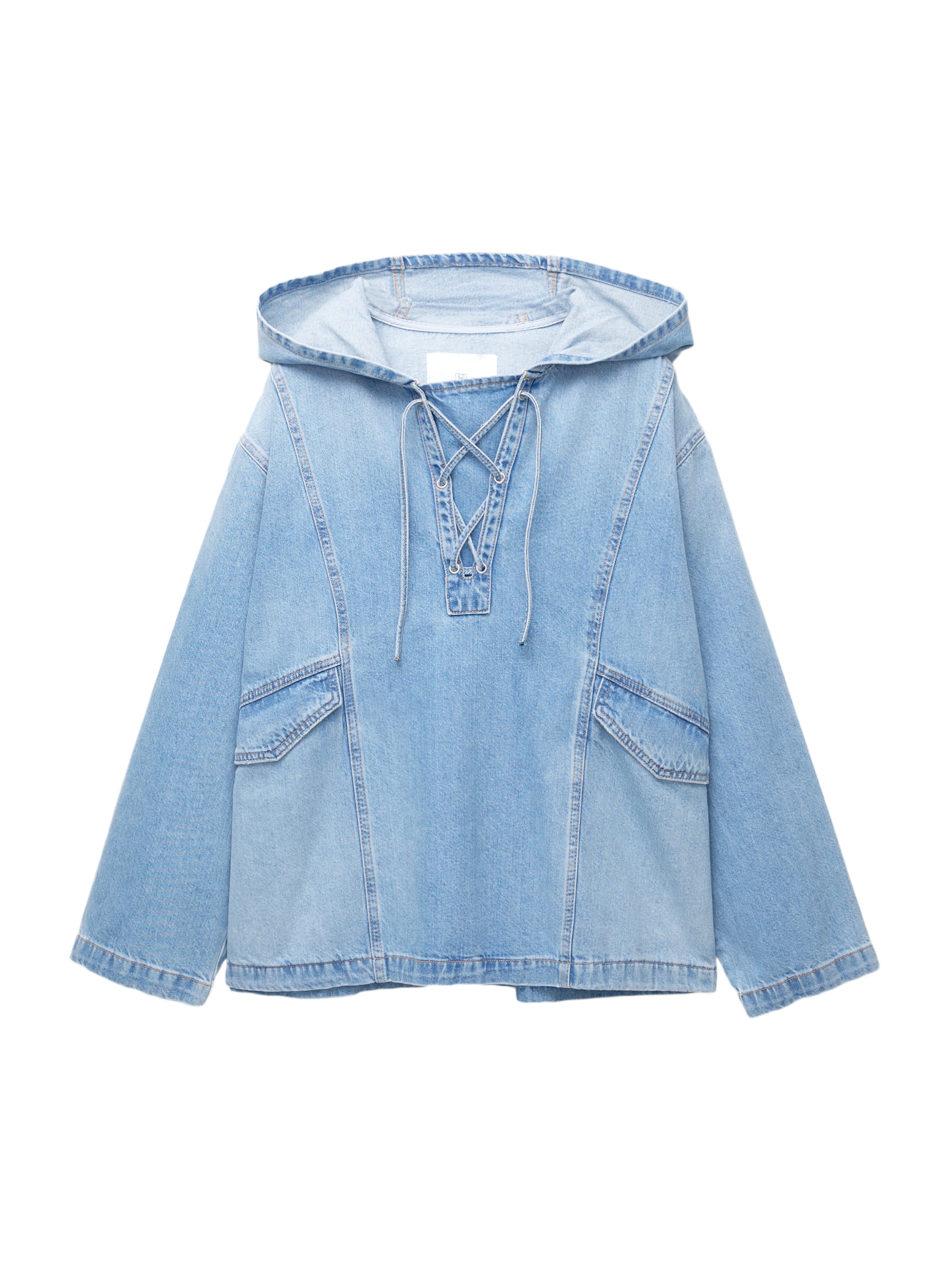 Pull&Bear Between-season jacket in Blue denim, Item view