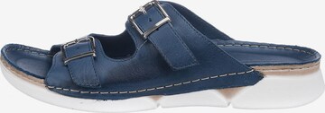 ANDREA CONTI Mules in Blue: front
