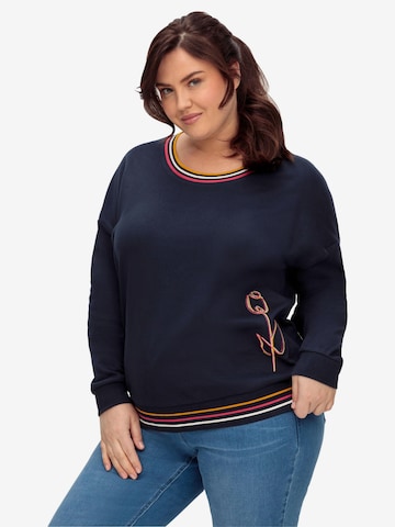 SHEEGO Sweatshirt in Blue: front