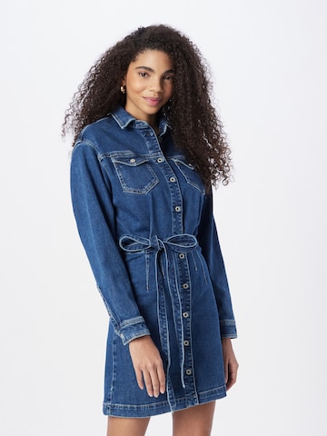 Pepe Jeans Shirt Dress 'Selena' in Blue: front