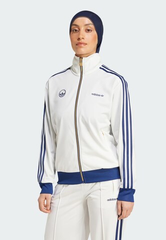 Giacca di felpa 'Firebird' di ADIDAS ORIGINALS in bianco: frontale