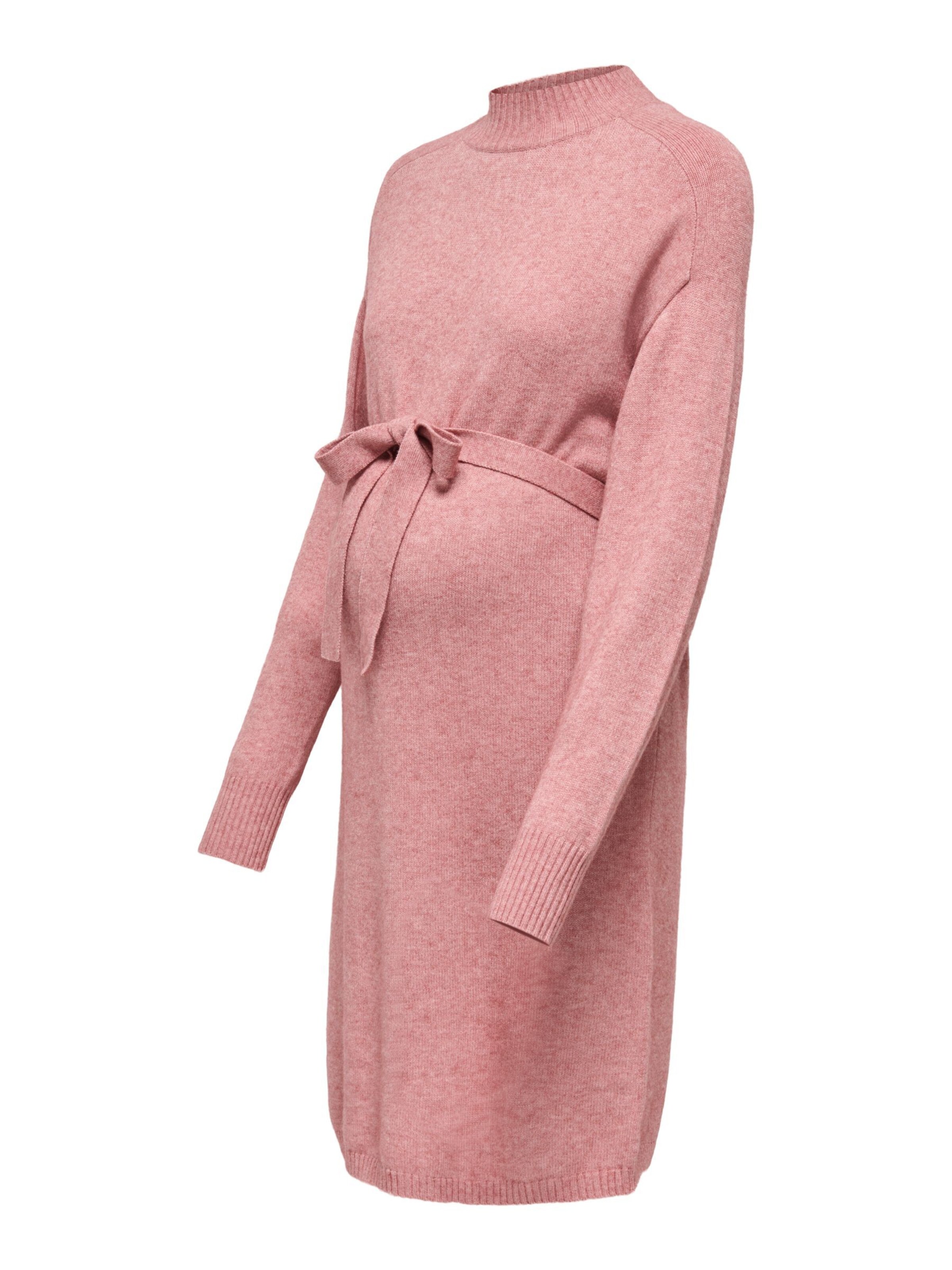 Only Maternity Gebreide jurk 'LEVA' in Rood