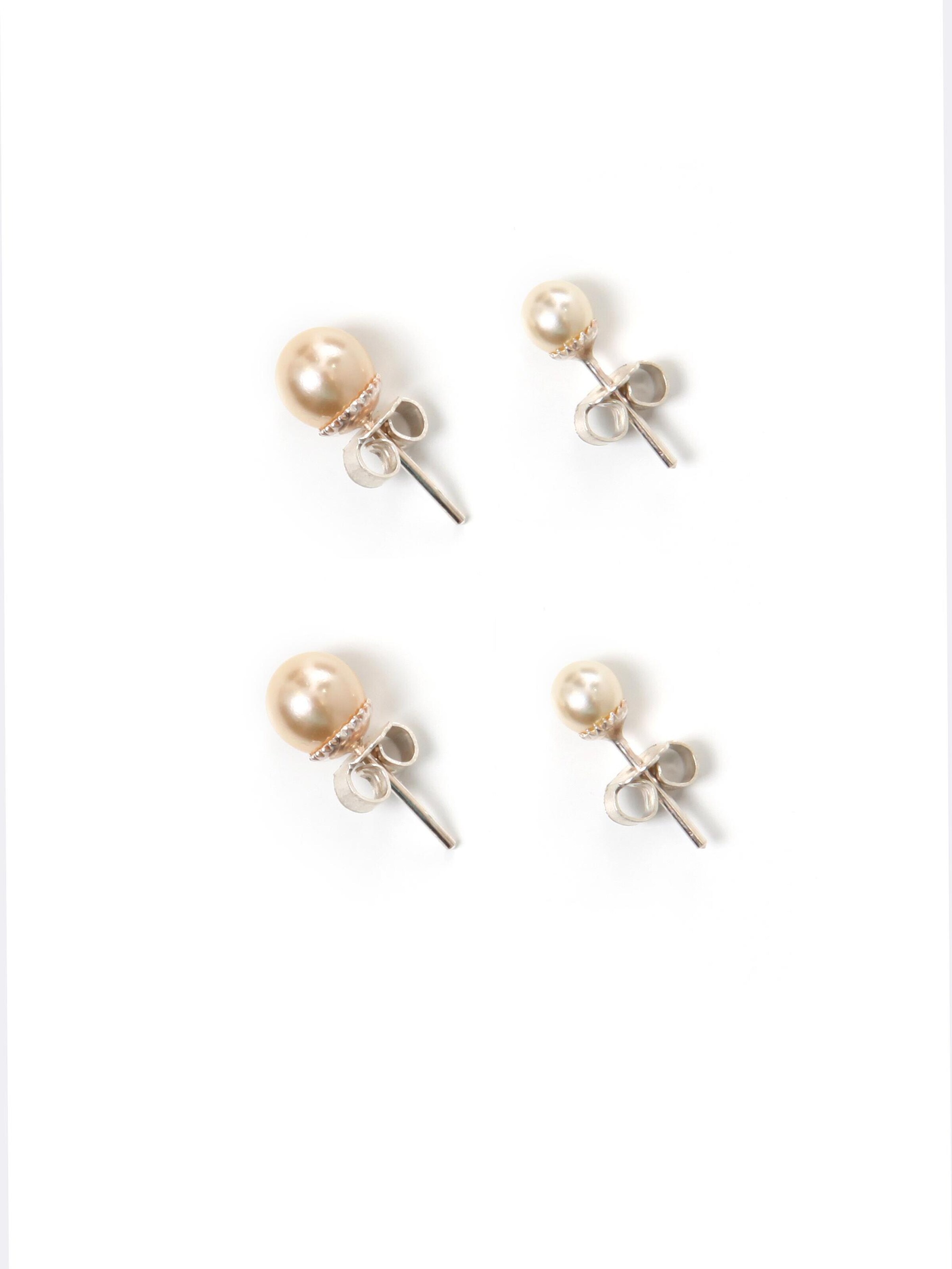 COLLEZIONE ALESSANDRO Earrings 'Düsseldorf' in Beige: front