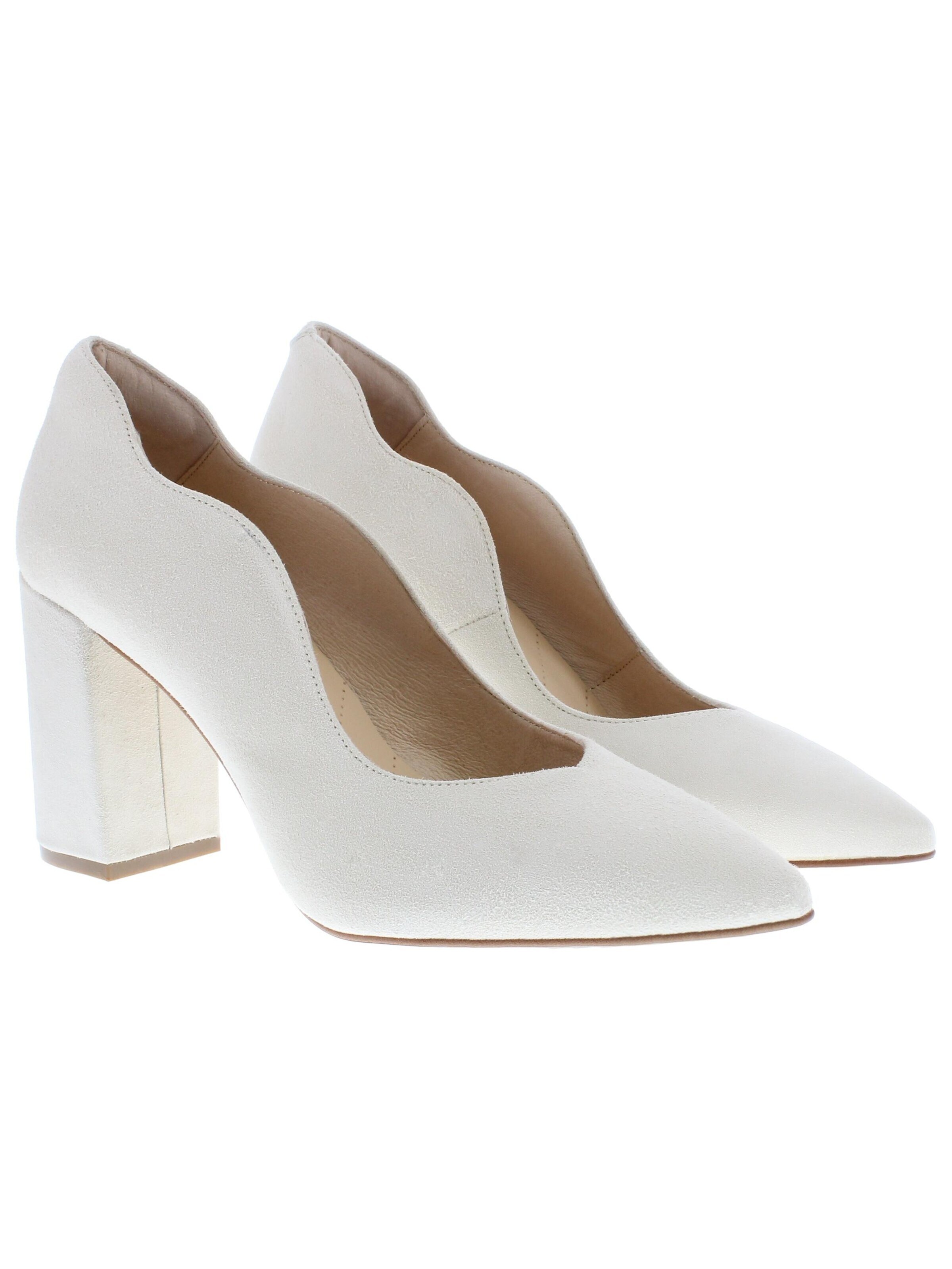 XAVER LUIS Schuhmanufaktur Pumps 'JULI - mit Blockabsatz'‌‌‌‌‌‌‌‌‌ in Beige