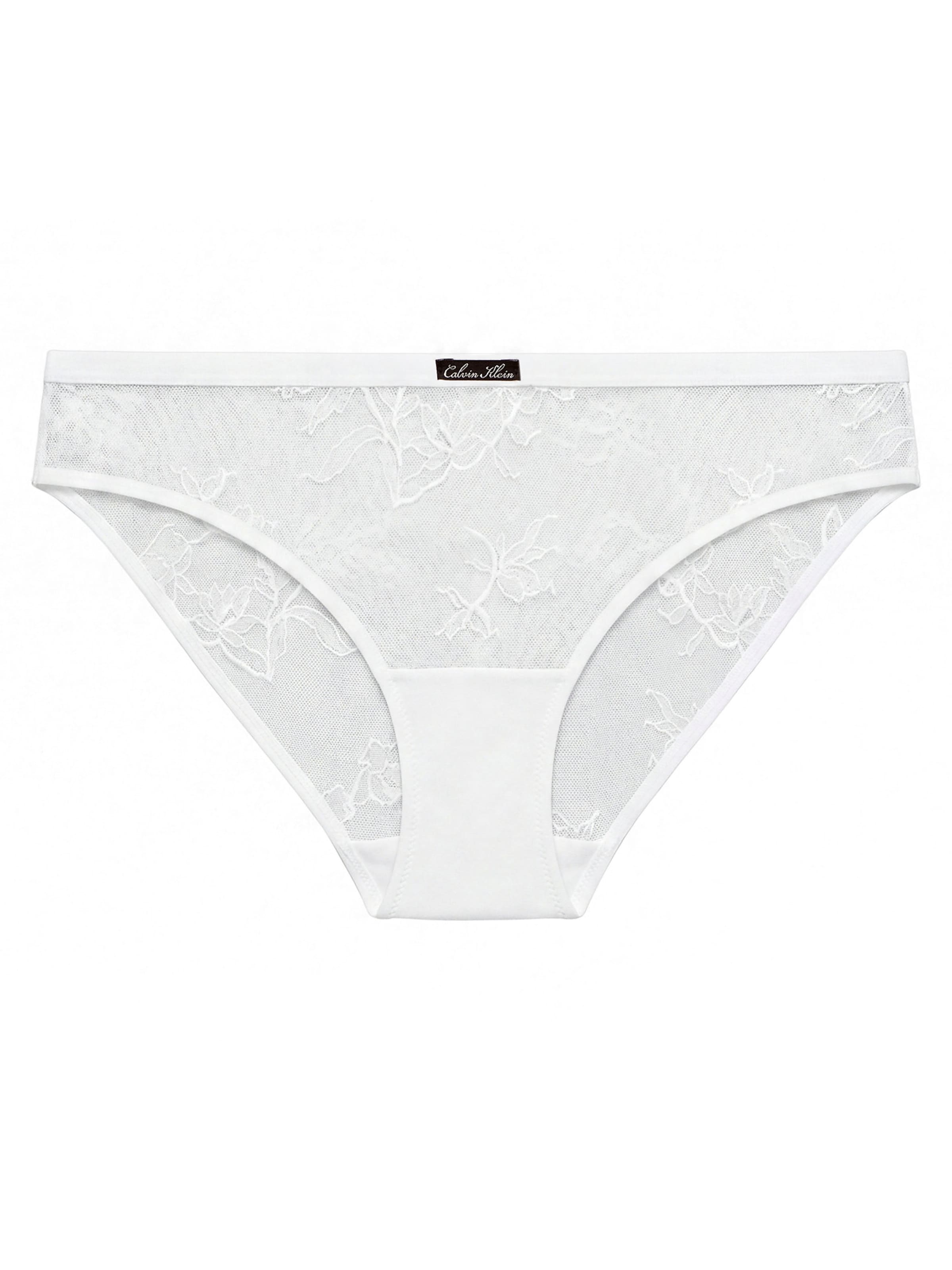 Slip Calvin Klein en blanc : devant