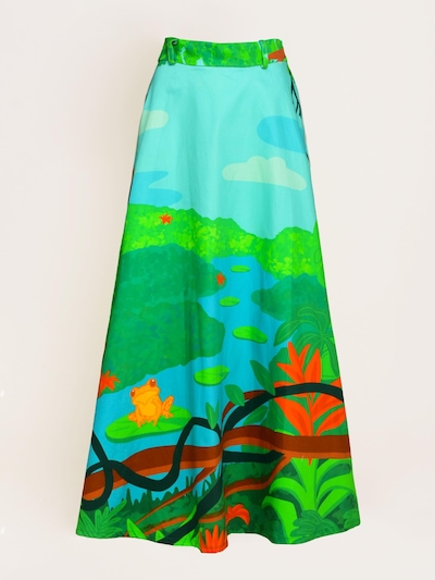 Pineapples Don't Have Sleeves Φούστα 'Amacayacu National Park Skirt' σε 36 σε πράσινο, Άποψη προϊόντος