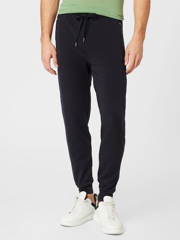 super.natural Tapered Workout Pants in Black: front