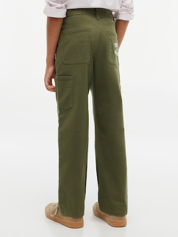 Largi Pantaloni de la TOMMY HILFIGER pe verde