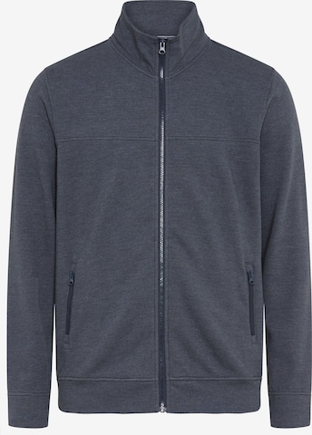 Man's World Zip-Up Hoodie in Blue: front