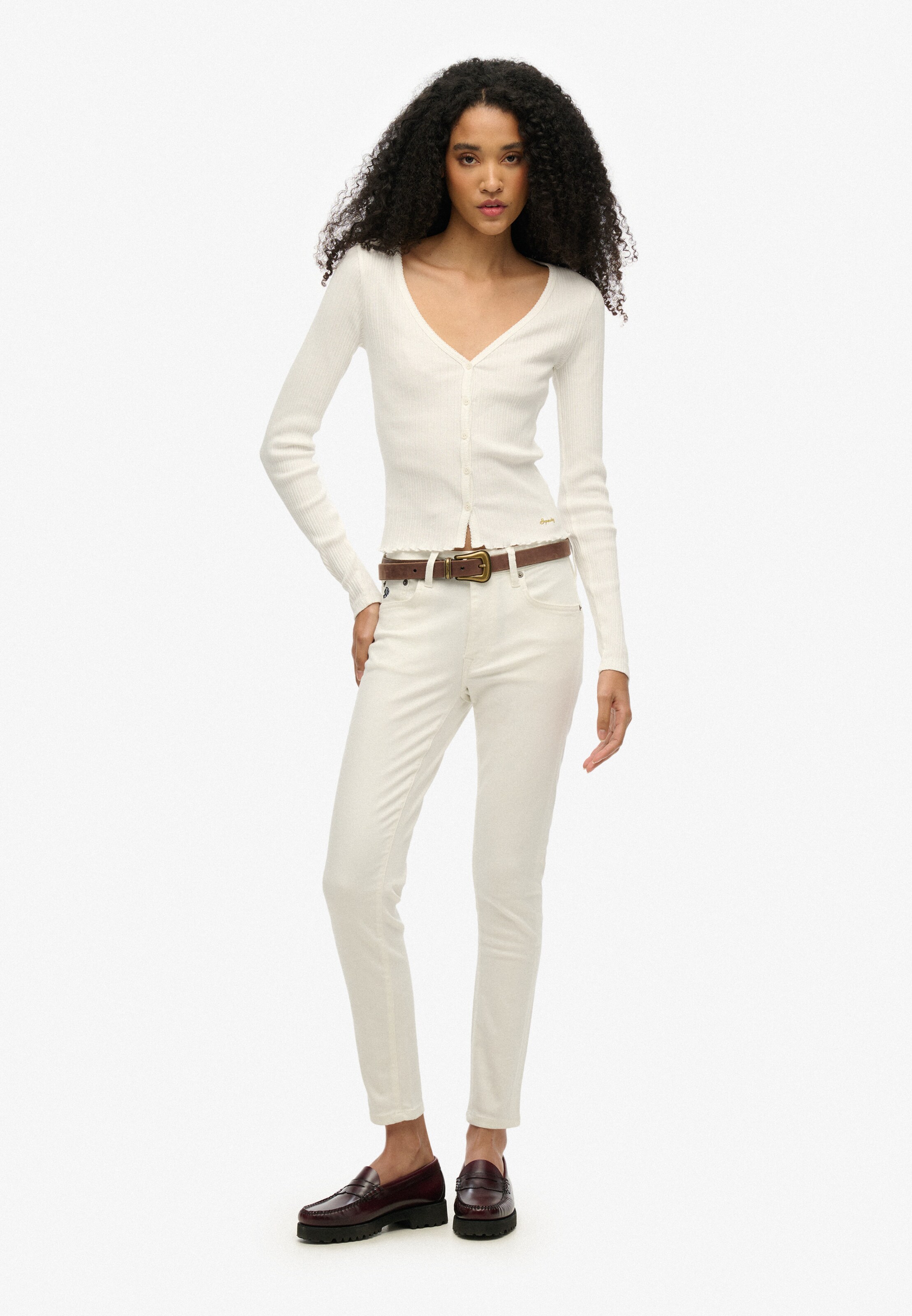 Cardigan 'Essential' Superdry & Co en blanc