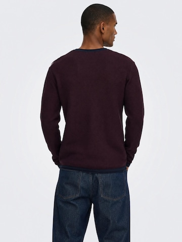 Only & Sons Pullover '22029952'‌‌‌‌ in Rot
