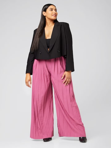 Guido Maria Kretschmer Curvy Wide leg Pants 'Lucila' in Pink