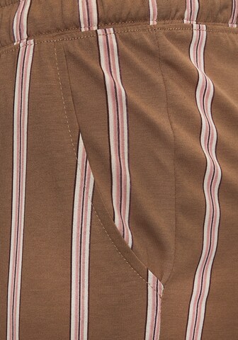 LASCANA Pyjamasbyxa i brun