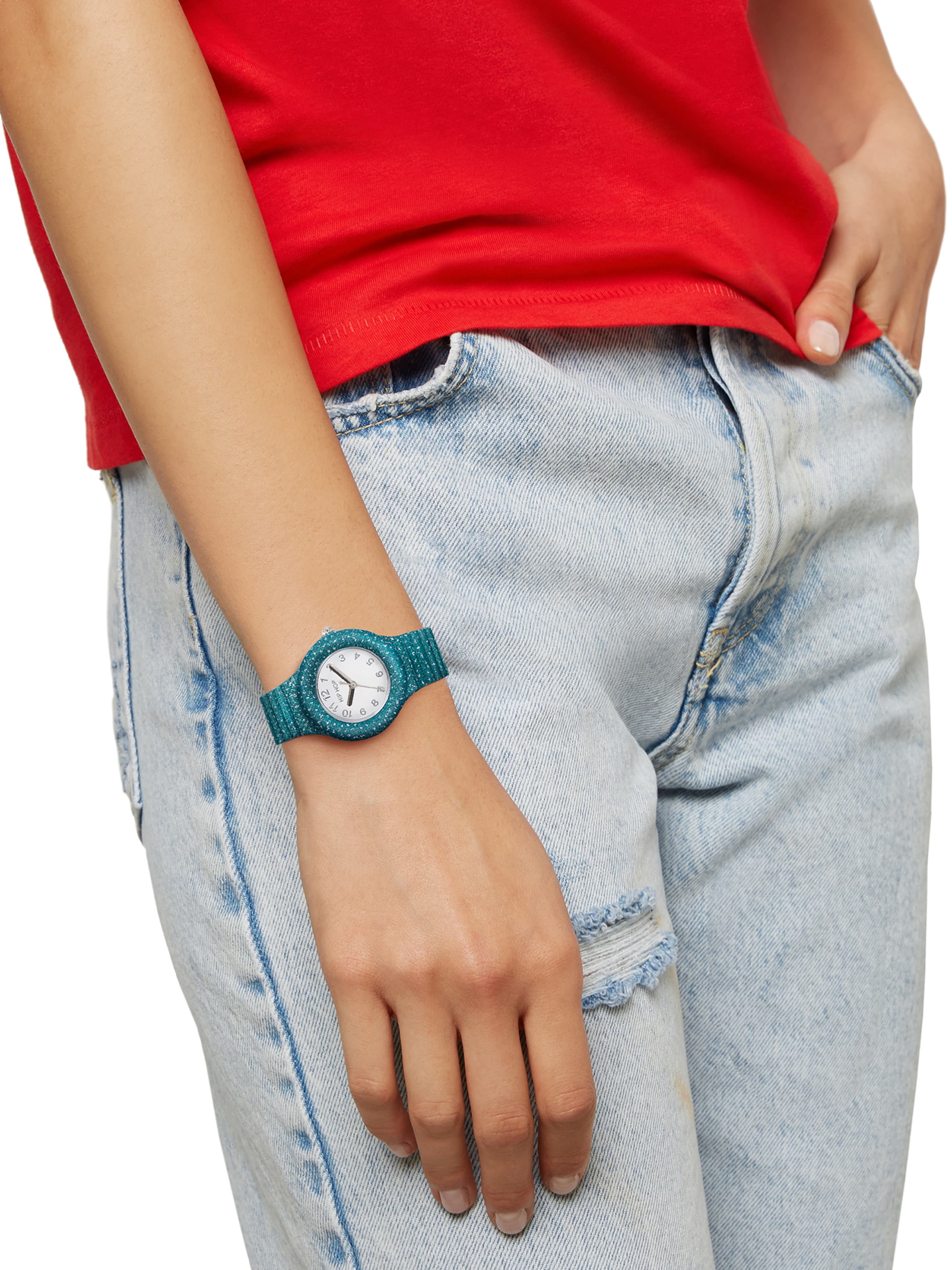 Orologio analogico 'Shimmer Crush' di Hip Hop in verde
