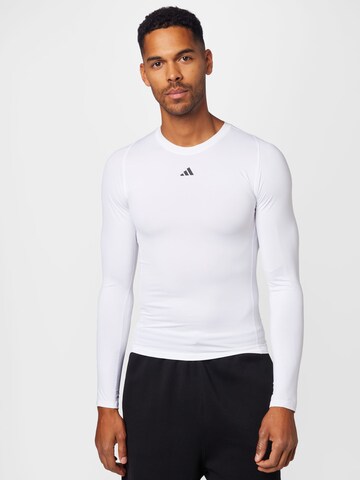 ADIDAS PERFORMANCE - Camiseta funcional en blanco: frente